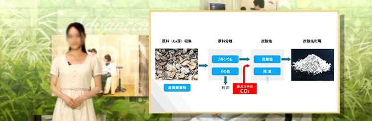 クロマキー合成の画像